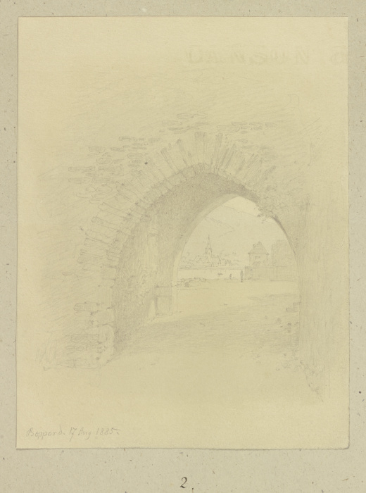 Archway in Boppard from Carl Theodor Reiffenstein