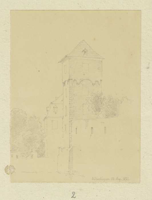 Turm an der Stadtmauer von Überlingen from Carl Theodor Reiffenstein