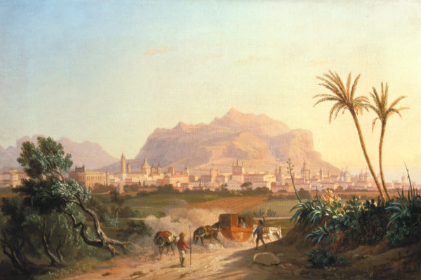 View of Palermo, c.1831 (oil on canvas) from Carl Wilhelm Götzloff