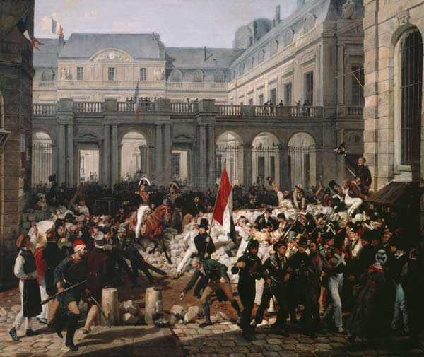 The Duke of Orleans Leaves the Palais-Royal and Goes to the Hotel de Ville on 31st July 1830 from Carle Vernet