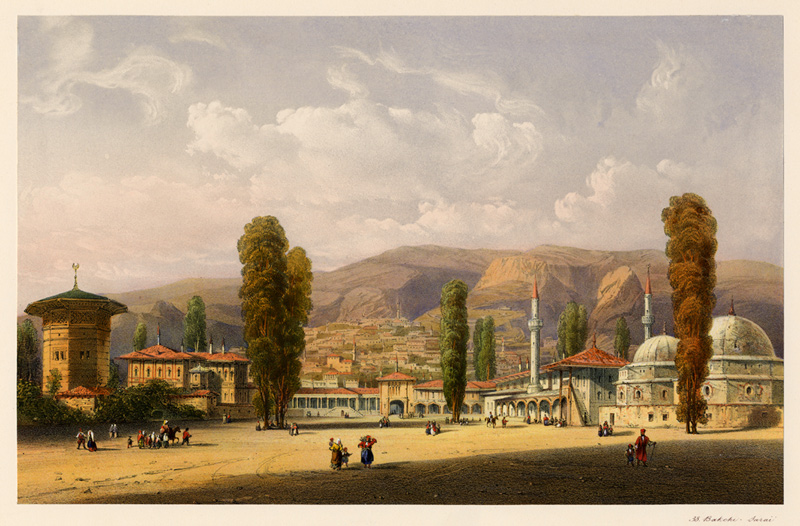 The Bakhchisaray Khan's Palace from Carlo Bossoli