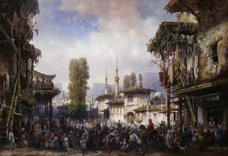 Square of the Tartars, Bahceka from Carlo Bossoli