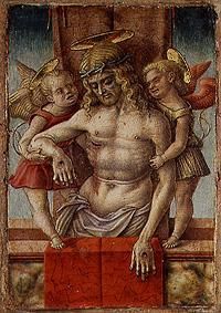 The body Christi with two angels from Carlo Crivelli