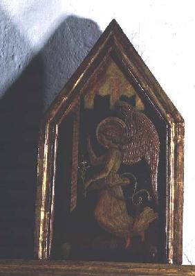 Archangel Gabriel, detail from the San Silvestro polyptych