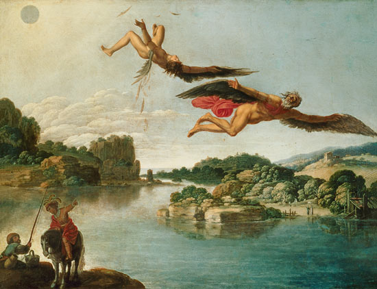 The Fall of Icarus from Carlo Saraceni