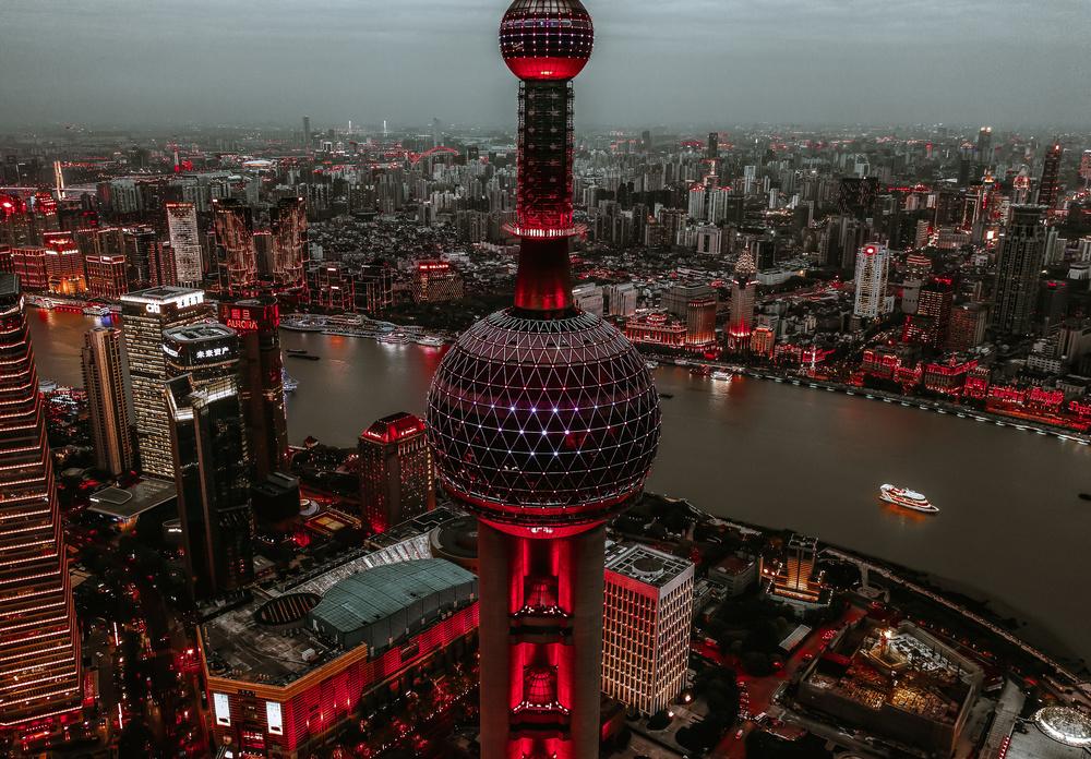 Oriental Pearl Tower from Carmine Chiriaco