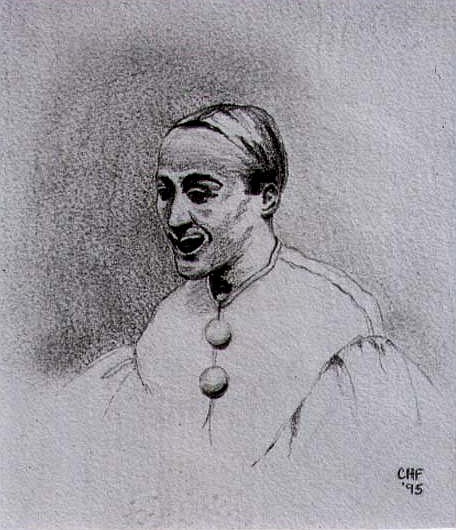 The Clown I, 1995 (pencil on paper)  from Carolyn  Hubbard-Ford