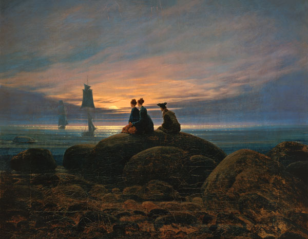 Moonrise by the sea from Caspar David Friedrich