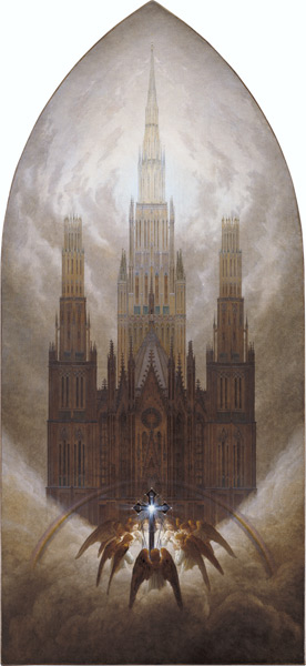 The cathedral from Caspar David Friedrich