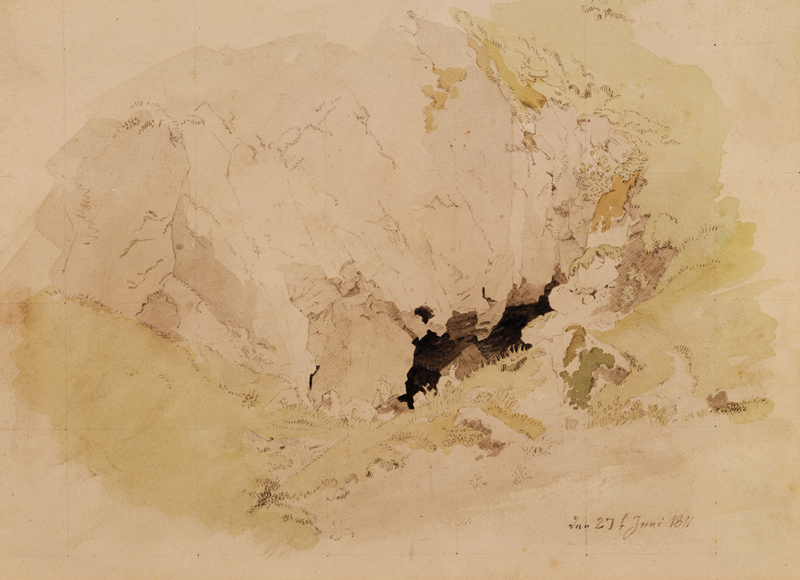 Rock cave from Caspar David Friedrich