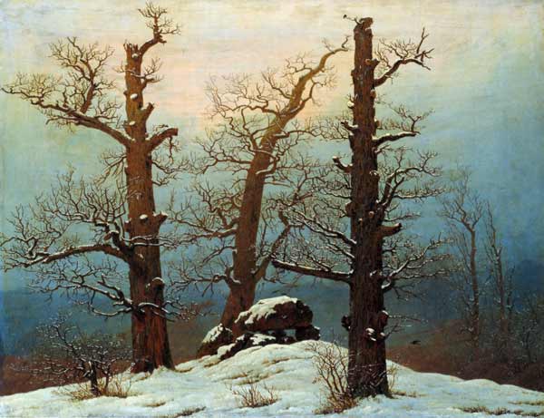 Megalithic grave in the snow from Caspar David Friedrich