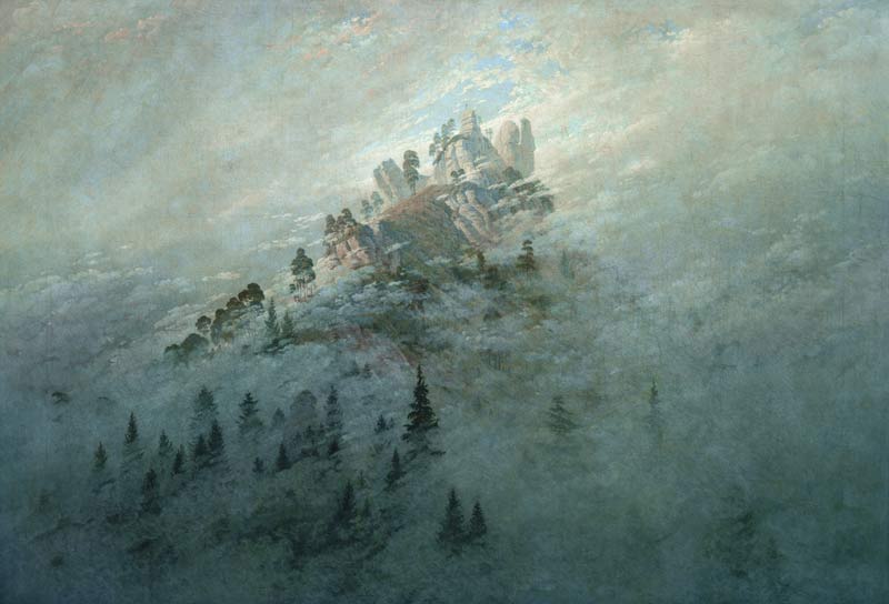 Early morning mist in the mountains from Caspar David Friedrich