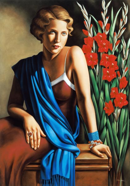 Girl with the Scarab Ring (oil on canvas)  from Catherine  Abel