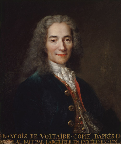 Portrait of Voltaire from Catherine Lusurier