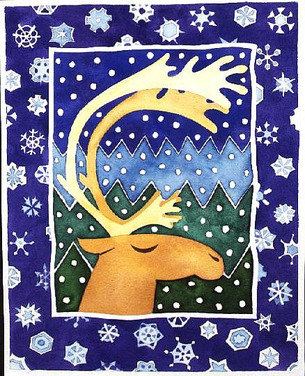 Reindeer and Snowflakes  from Cathy  Baxter