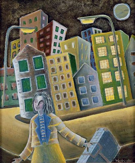 The Enigma of Departure, 1989 (oil on board)  from Celia  Washington