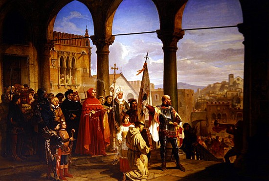 The Dedication of Trieste to Austria from Cesare Felix dell' Acqua