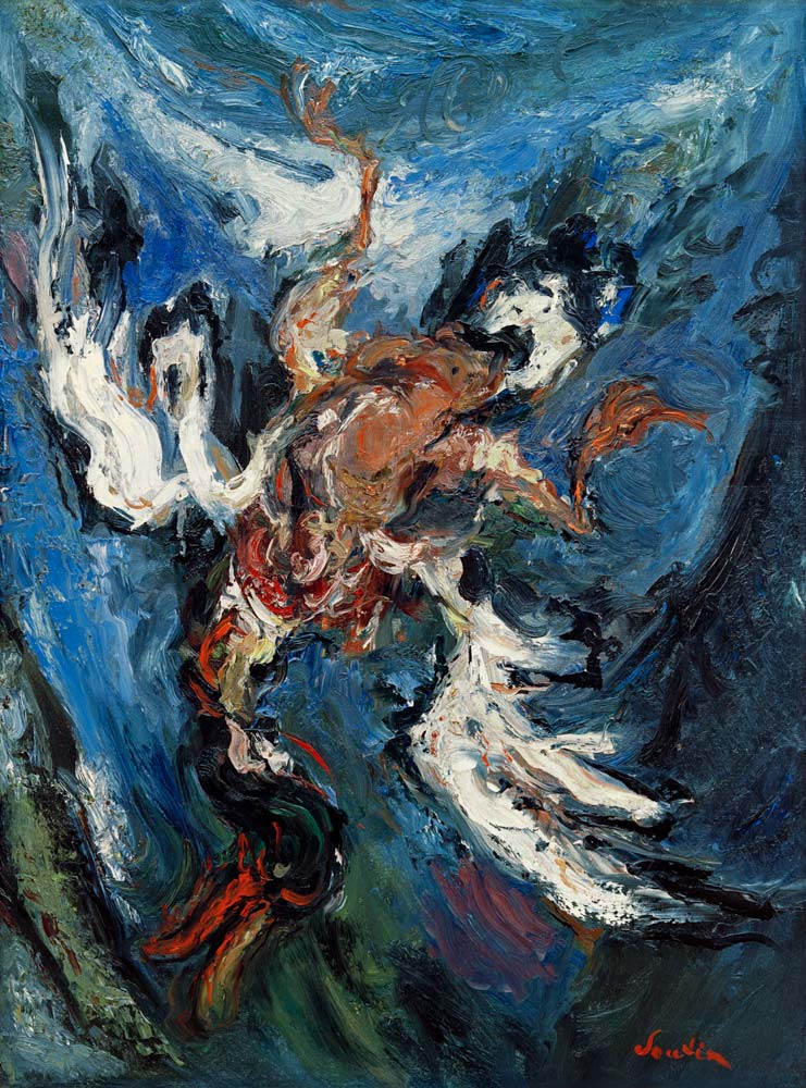 Duck on blue background from Chaim Soutine