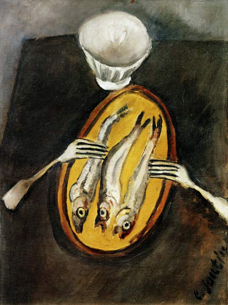 Still life with herrings from Chaim Soutine