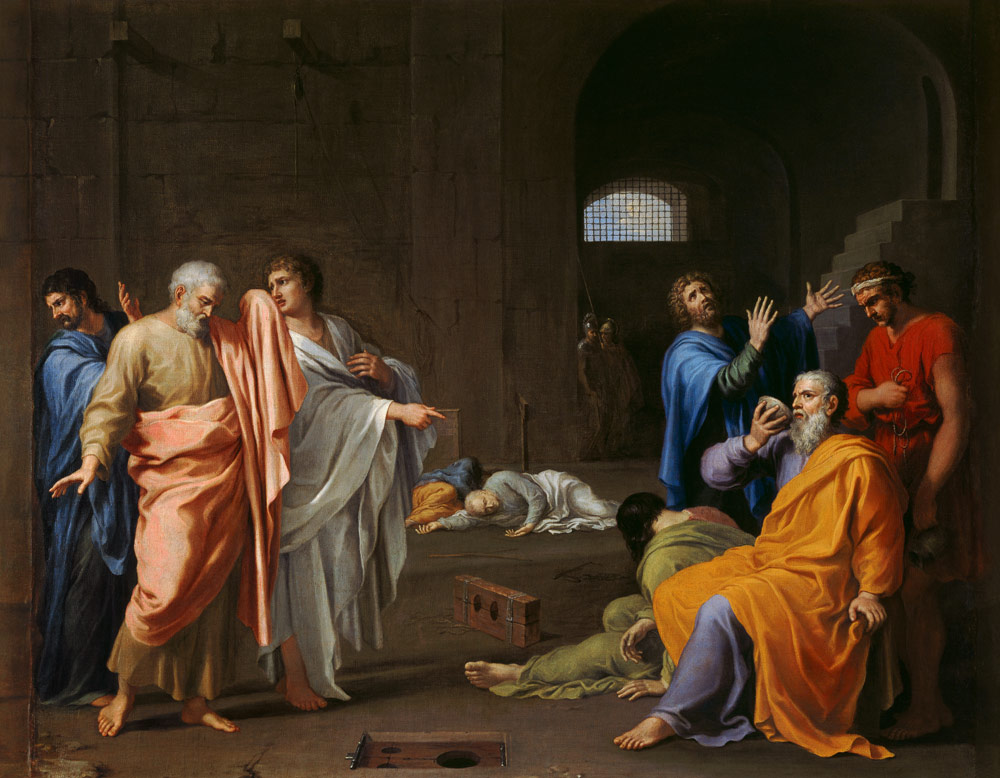 The Death of Socrates from Charles Alphonse Dufresnoy