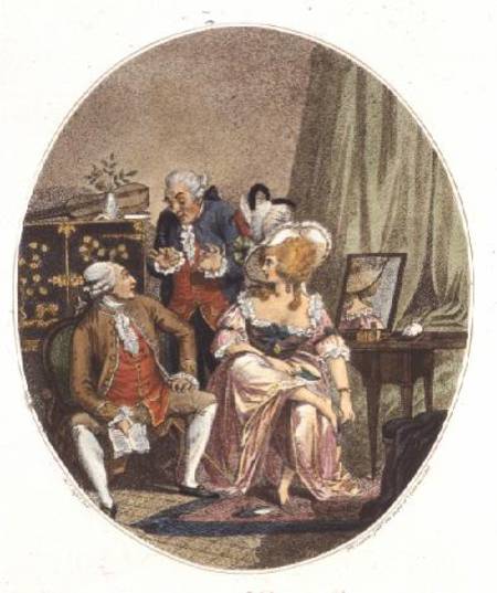 The French Dressing Room, engraved by P.W. Tomkins (1760-1840) from Charles Ansell