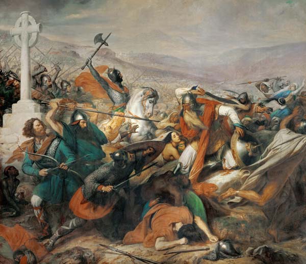 The Battle of Poitiers, 25th October 732 from Charles Auguste Steuben