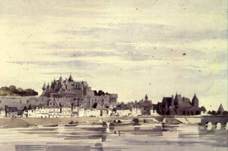 View of Amboise, France from Charles Claude Pyne