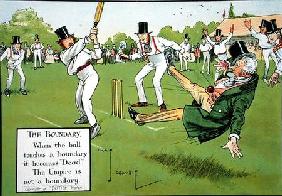 The Boundary, illustration from 'Laws of Cricket'