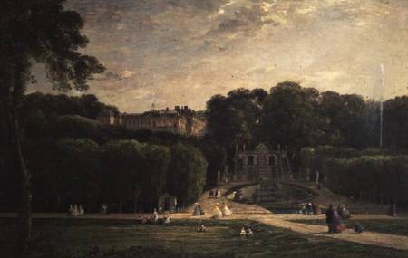 The Park at St. Cloud from Charles-François Daubigny