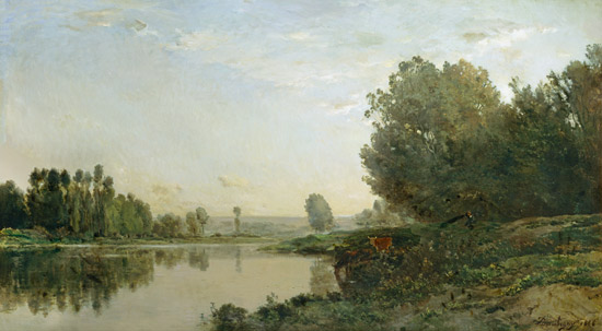 The Banks of the Oise, Morning from Charles-François Daubigny