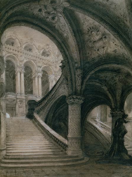 The Staircase of the Paris Opera House from Charles Garnier