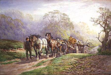 A Logging Team returning Home from Charles James Adams