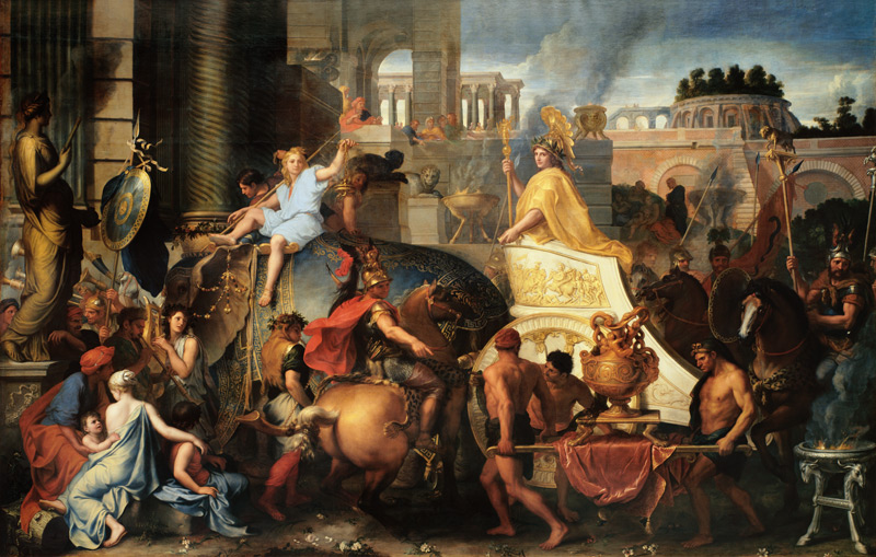 Alexander the Great makes his entrance into Babylon from Charles Le Brun