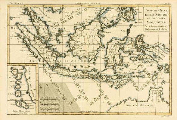 Indonesia and the Philippines, from 'Atlas de Toutes les Parties Connues du Globe Terrestre' by Guil from Charles Marie Rigobert Bonne