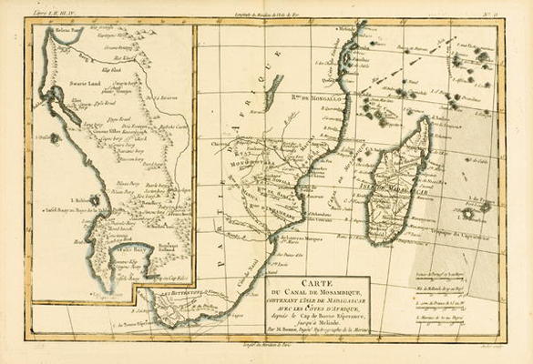 Southern Africa, from 'Atlas de Toutes les Parties Connues du Globe Terrestre' by Guillaume Raynal ( from Charles Marie Rigobert Bonne