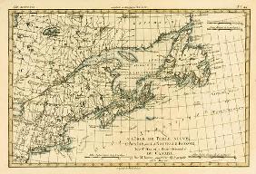 Eastern Canada, Newfoundland, Nova Scotia and St John Island, from 'Atlas de Toutes les Parties Conn