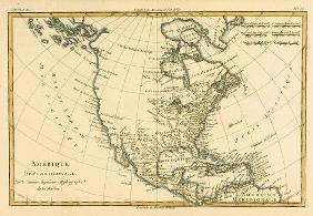 North America, from 'Atlas de Toutes les Parties Connues du Globe Terrestre' by Guillaume Raynal (17