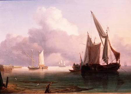 Becalmed Estuary with Dutch Pinks from Charles Martin Powell