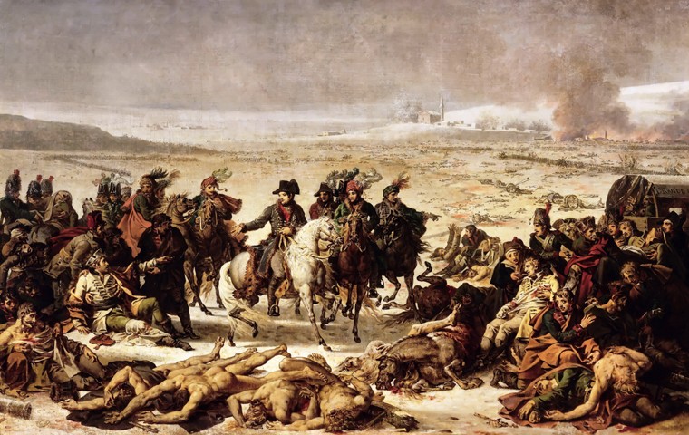Napoleon on the Battlefield of Eylau, 9 February 1807 from Charles Meynier