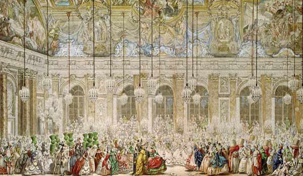 The Masked Ball at the Galerie des Glaces from Charles Nicolas II Cochin