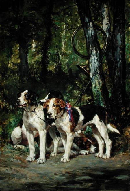 A Pack of Hounds (panel) from Charles Oliver de Penne