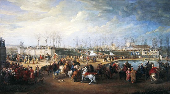 Mehemet Effendi, Turkish ambassador, arrives at the Tuileries on 21st March, 1721, after 1721 from Charles Parrocel