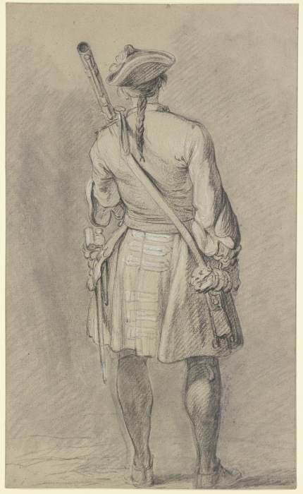 Stehender Soldat in Rückenansicht from Charles Parrocel