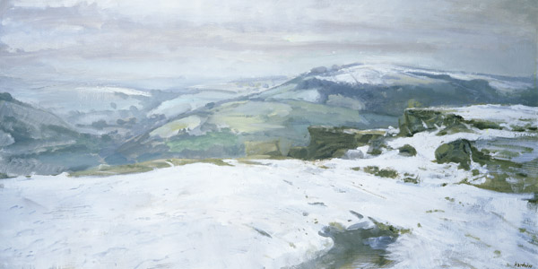 Moorland - Winter, c.2002 (oil on canvas)  from Charles E.  Hardaker