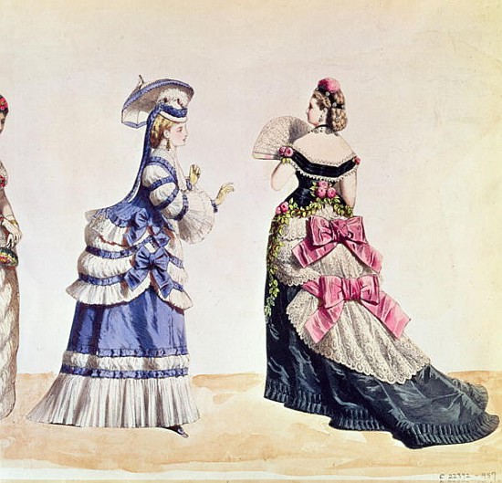 Fashion designs for women from the 1860''s from Charles Frederick Worth