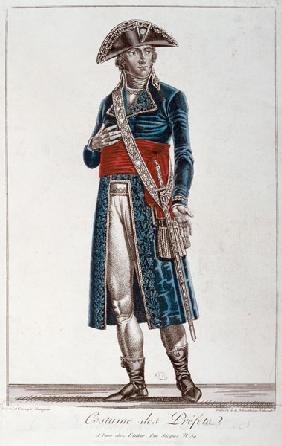 Costume of a Prefect during the period of the Consulate (1799-1804) of the First Republic, c.1800 (c