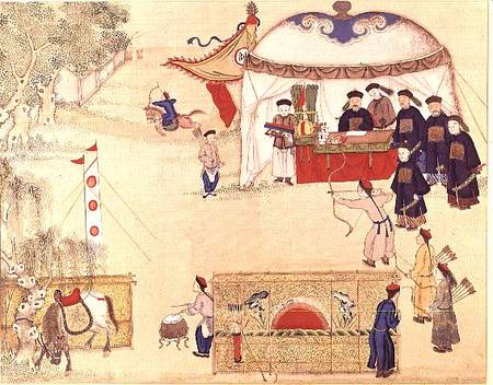 An archery contest, late 18th century from Chinese School