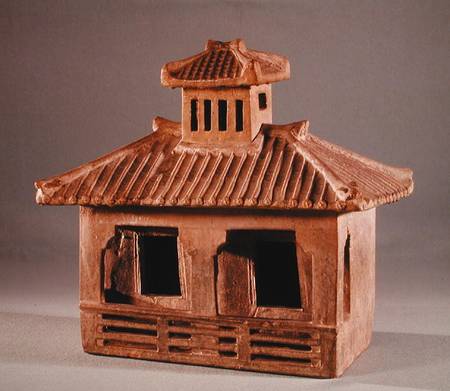 Funerary model of a house, Han Dynasty (206 BC-AD 220) from Chinese School