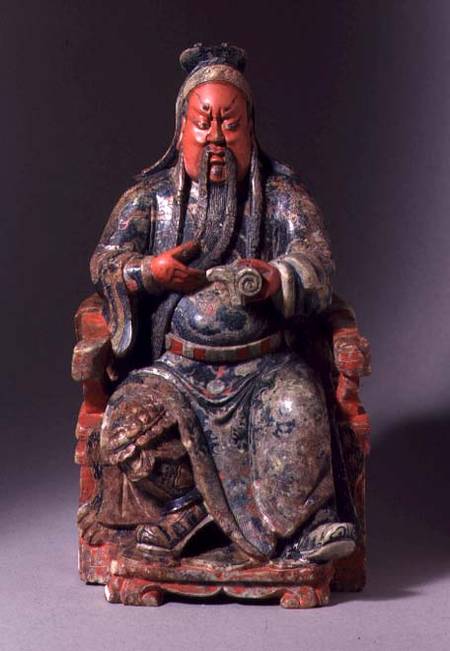 Seated Figure of the God of War from Chinese School