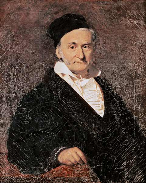 Gauss , Portrait from Christian Albrecht Jensen